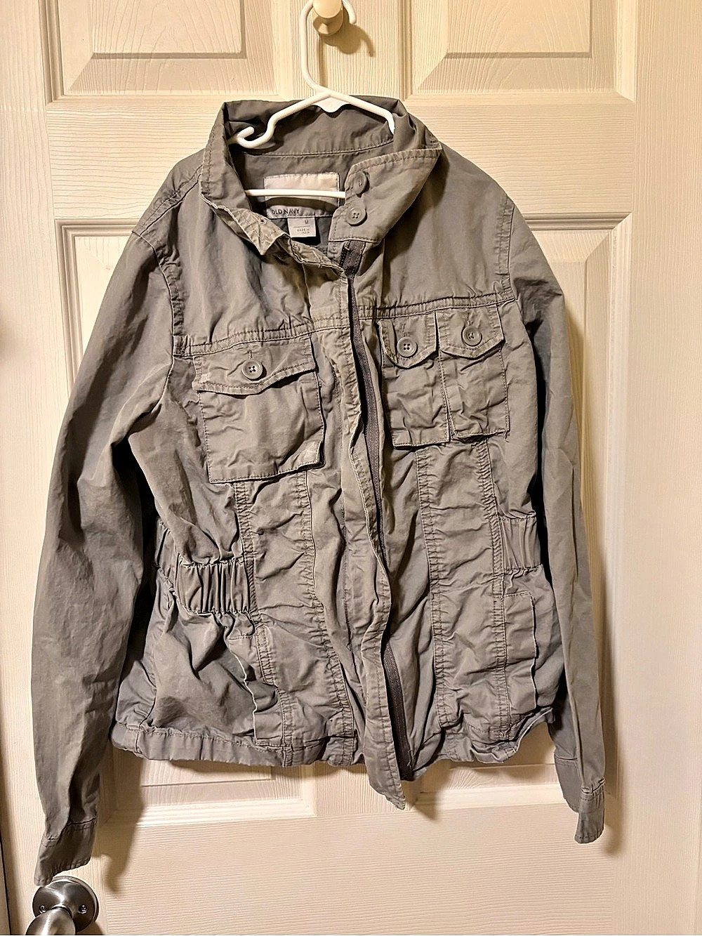 Old Navy Utility Jacket Gray Size Medium